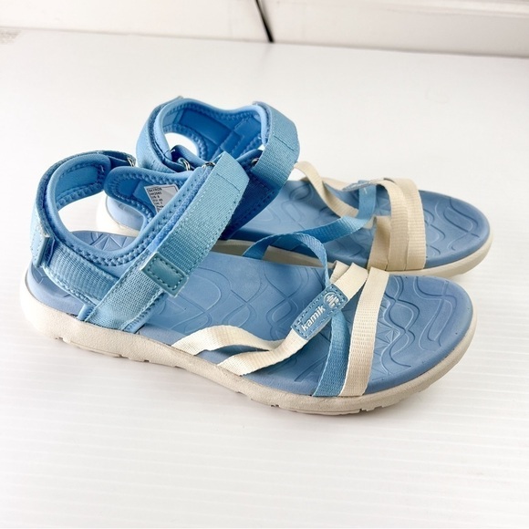 Kamik sandals womens 9 Skyros Blue Hook Loop Strap Lightweight Waterproof - Picture 5 of 10